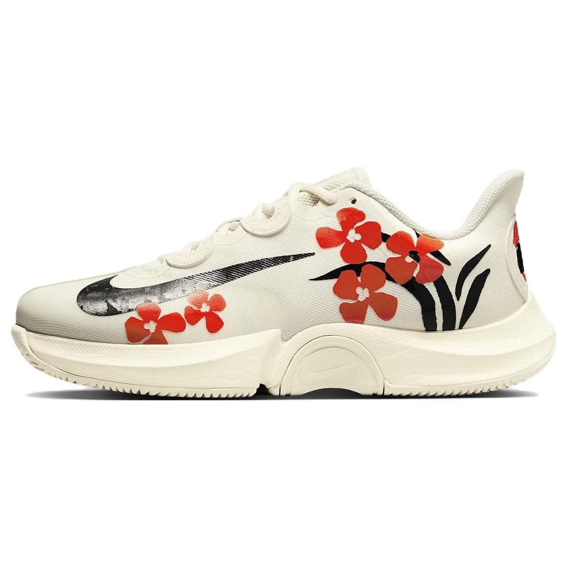 Naomi Osaka x NikeCourt Air Zoom GP Turbo HC Hibiscus Flowers Pantofi pentru femei Crem Cocos-Milk Team-Portocaliu DZ3362-100 cm