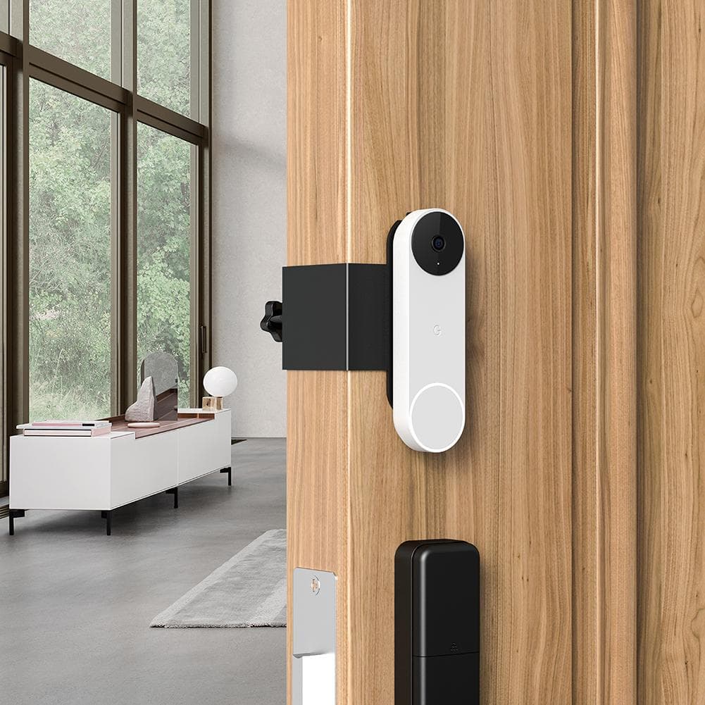 Suport Reglabil pentru Sonerie de Ușă pentru Blink Video / Google Nest Doorbell pentru Accesorii de Securitate pentru Casă și Birou alb