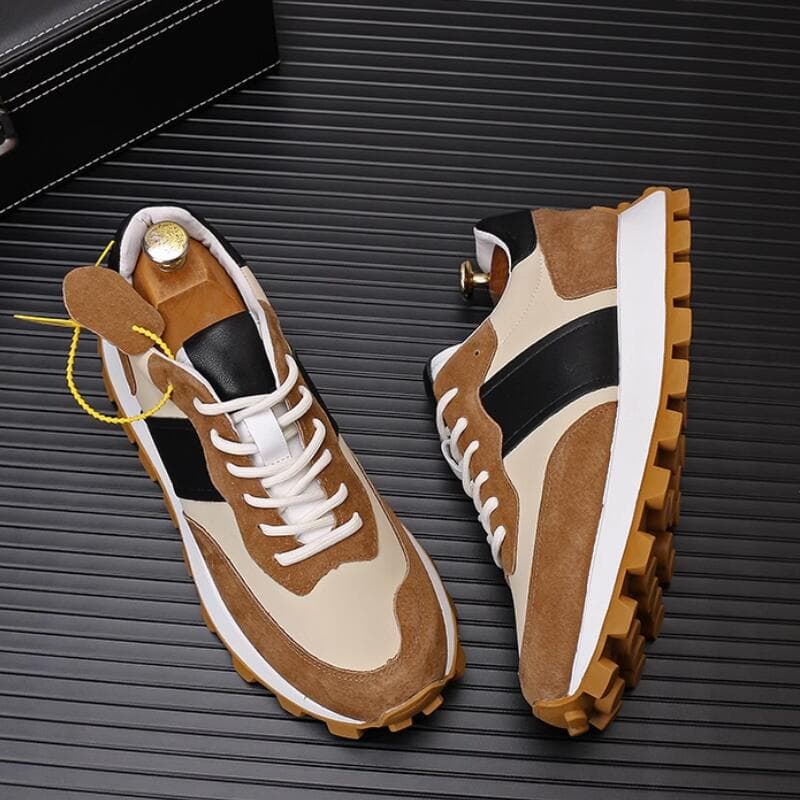 Fashion New summer breathable Forrest Gump men's shoes thick sole casual running sports shoes Zapatillas Hombre a20 cm culoare gri