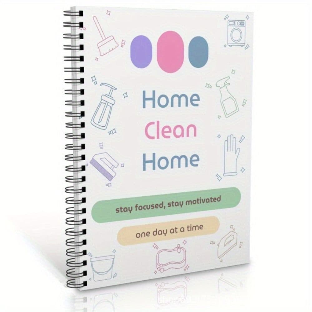 Planner de curățenie DIY pentru ADHD Zilnic Săptămânal Lunar Sarcini de curățenie în familie pentru adulți și adolescenți alb