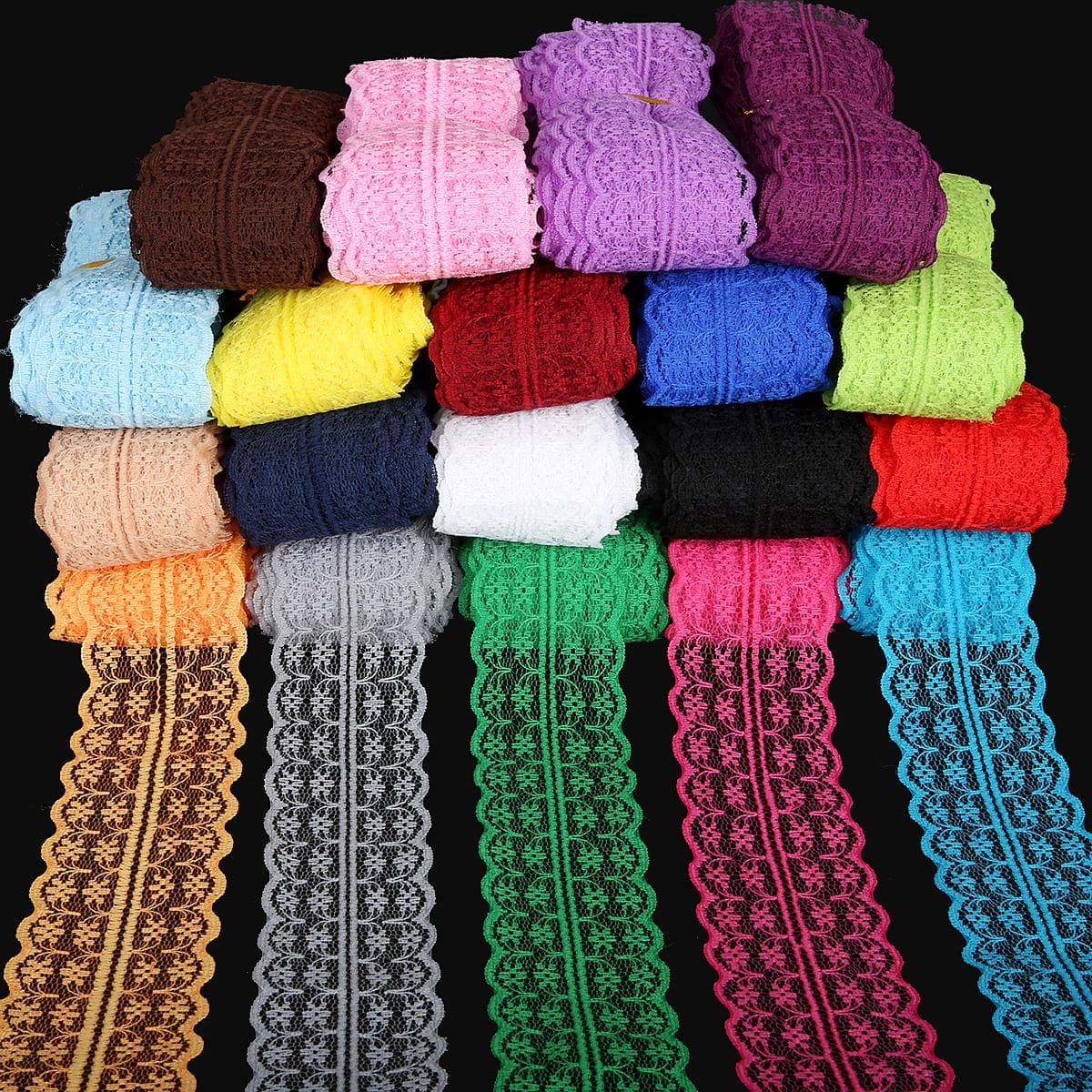4,5 cm dantelă panglică dantelă ornamente țesătură bricolaj dantelă brodat accesorii de cusut decorare culoare albastru