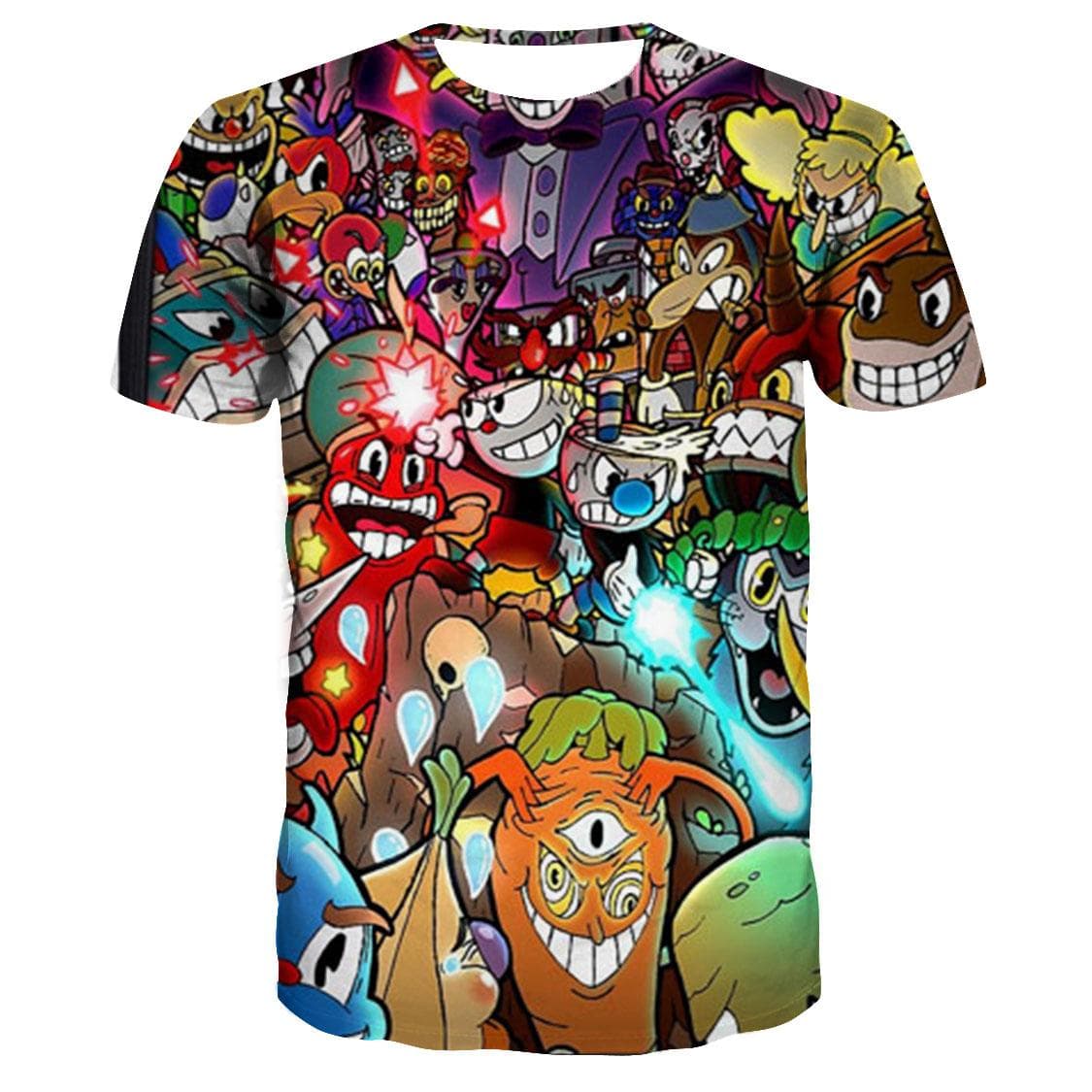 3D Cuphead Mugman Tricou pentru copii Imprimat Fete Haine amuzante Băieți Copii Topuri Haine pentru copii Tricouri pentru bebeluși Bărbați Femei