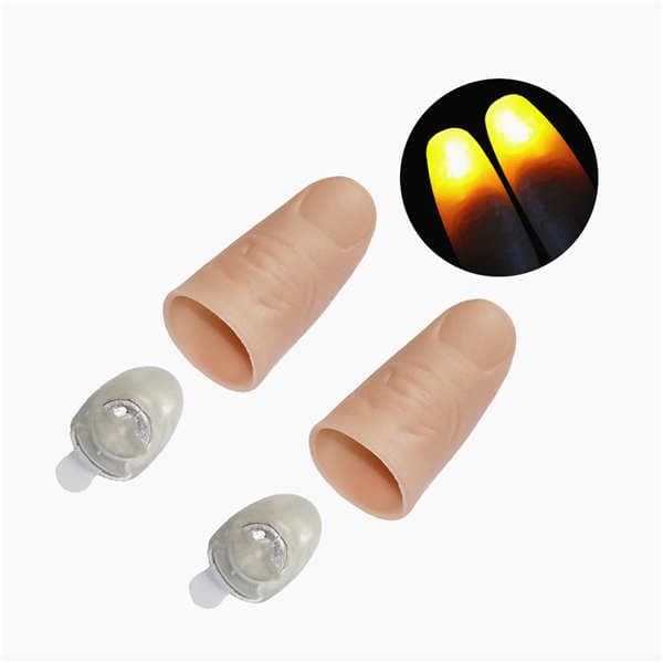 PVC MagicThumb Light Party Stage Glow Fingers Light 2buc verde