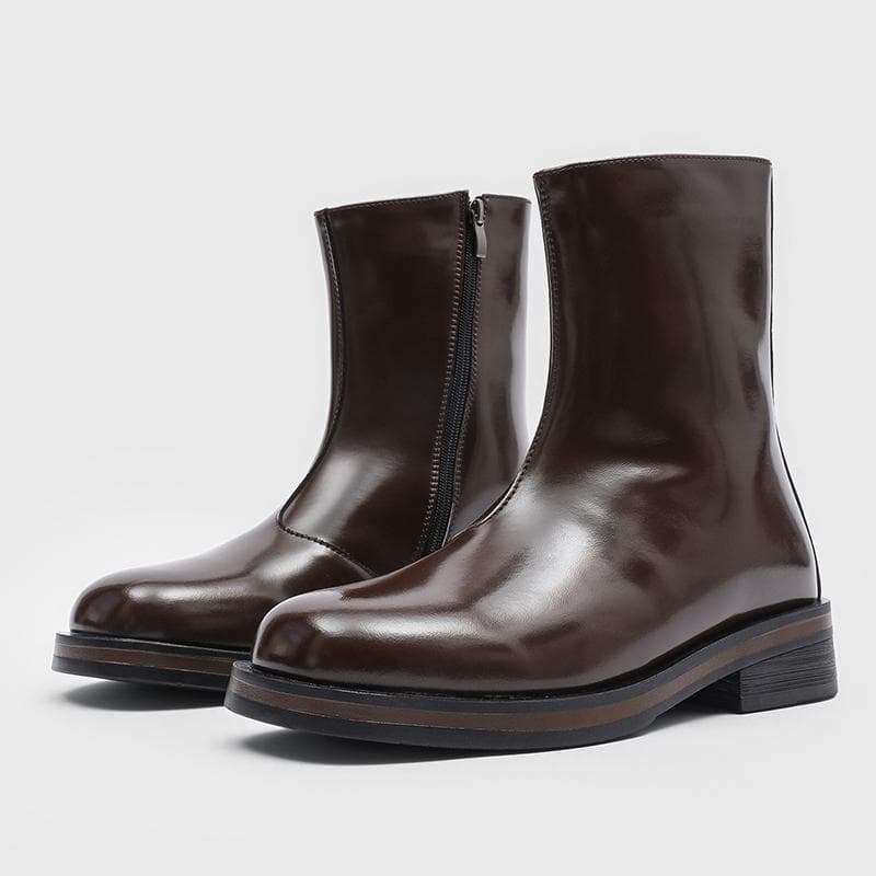 Modă Piele Naturală Ghete Chelsea pentru Bărbați Modă Confortabile Înalte Încălțăminte Clasică Pantofi de Afaceri Simpli Confortabili