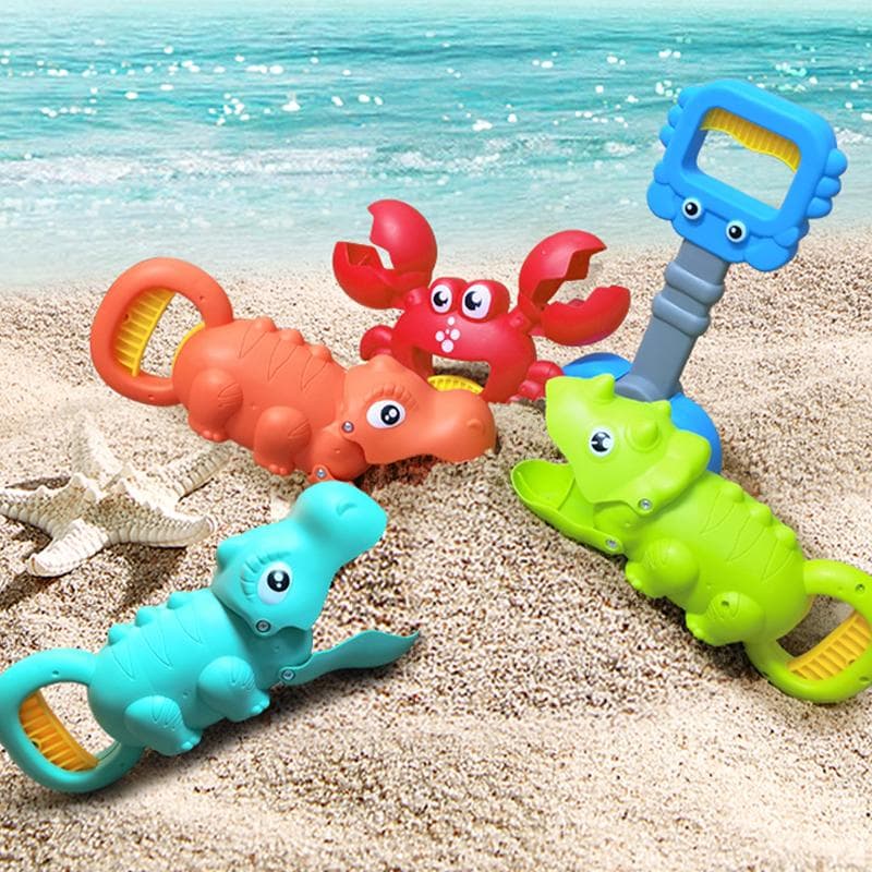 Jucărie de plajă pentru copii, homar, clemă de jucărie de dinozaur, clește pentru picior de crab pentru bărbați și femei, braț robotic, set