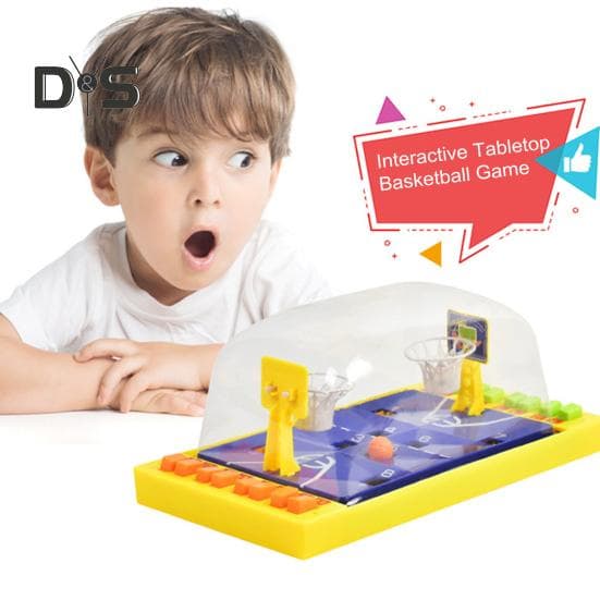 Joc de masă de baschet 2 jucători, interactiv, educativ, împingere cu degetul, jucărie de lansare a baschetului, mini teren de baschet, joc de