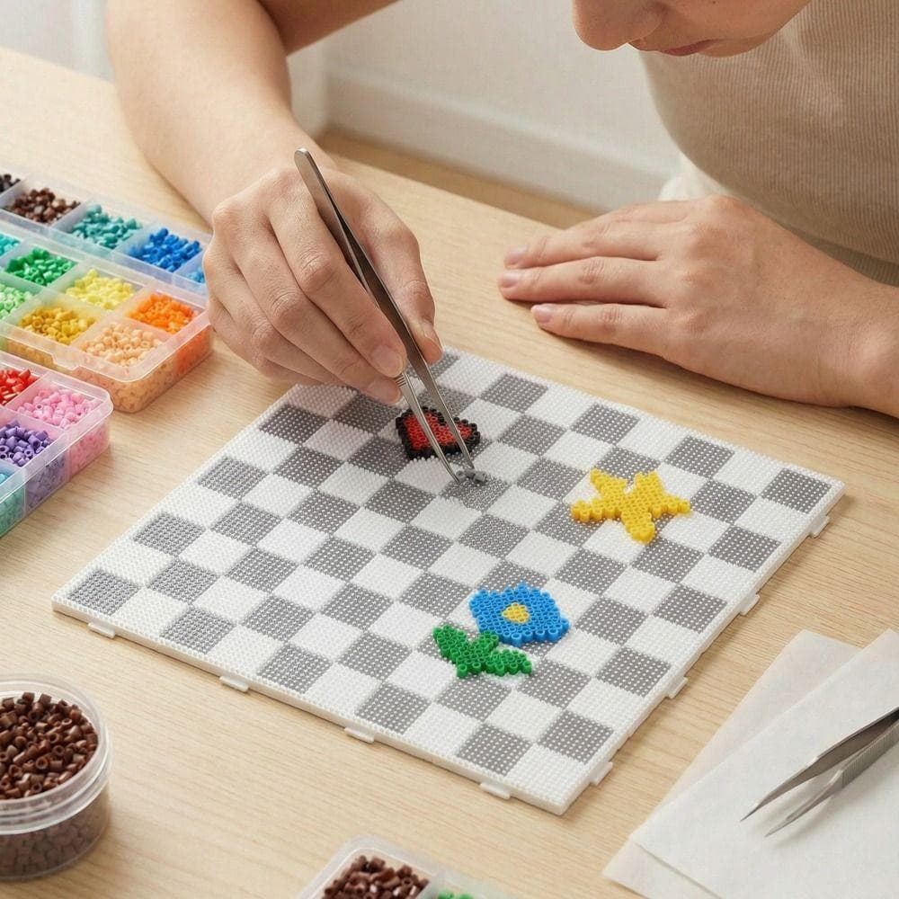 Plăci Perler Beads 104x104 Pini 2.6mm Mărgele Plăci cu Pini pentru Mărgele Topibile Hama Beads Fabricare Puzzle