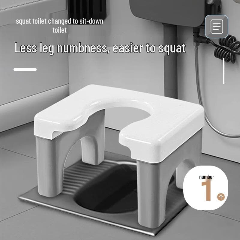 Convertor WC turcesc HOUYA Scaun WC culoare alb gri