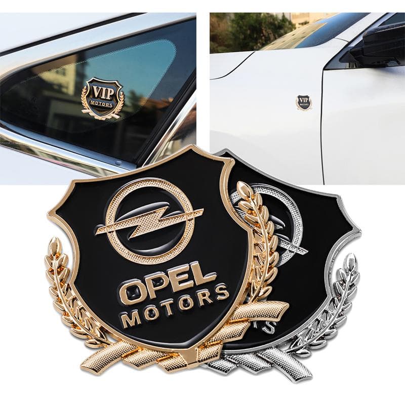 2 Bucăți Autocolant Metalic cu Logo Auto Accesorii Embleme Geam Portbagaj Pentru Opel Astra Grandland Corsa Mokka Frontera Insignia Zafira Vivaro