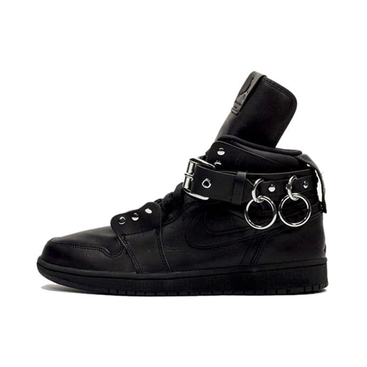 Comme des Garçons x Air Jordan 1 Retro Strap High Negru Adidași Unisex CN5738-001 cm