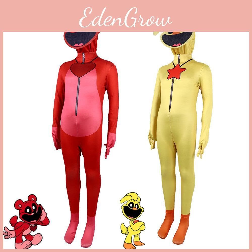 Costum de Performanță Poppy Playtime Costum Jumpsuit Mulat Set Personaj Joc de Rol 160cm culoare albastru inchis
