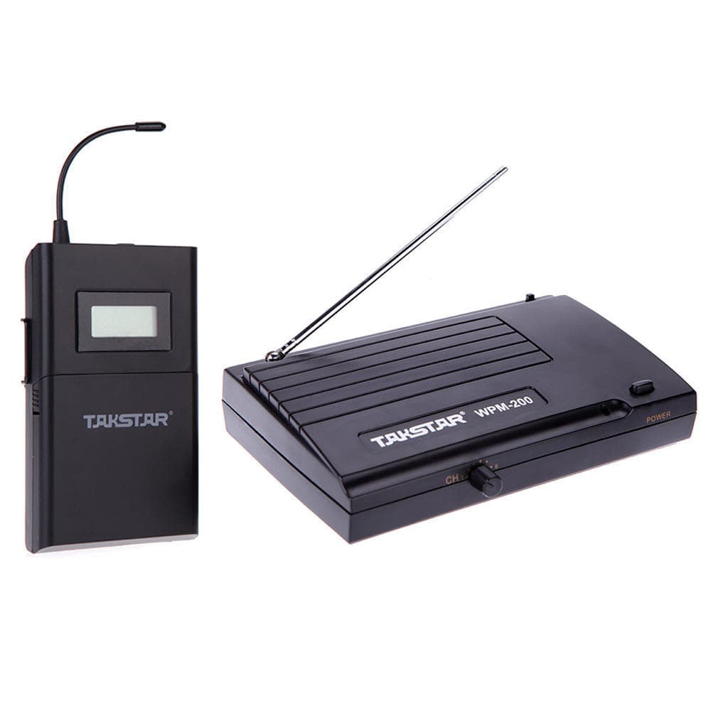 Sistem de monitorizare fără fir UHF Takstar WPM-200, distanță de transmisie de 50 m Căști stereo in-ear