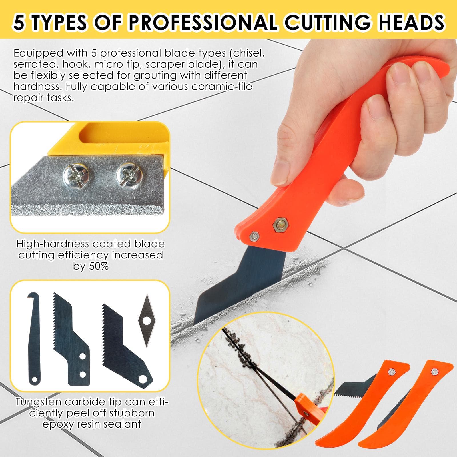 Tile Gap Grout Cleaning Remover Wall Floor Tiles Joint Cleaner Scraper Tool Gap Cleaning Knife for Floor Tile Cleaning Hand Tool