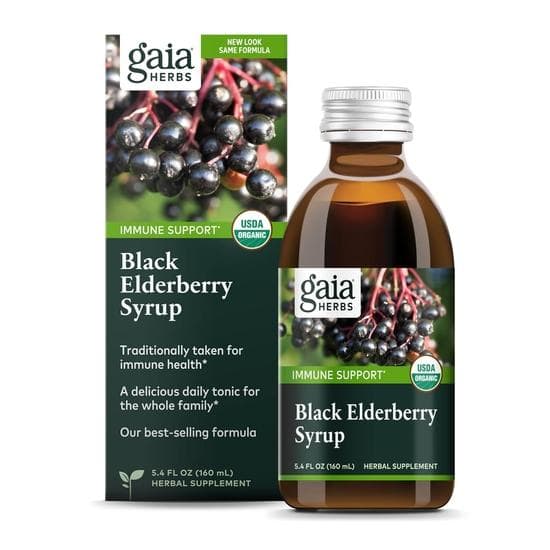 Gaia Herbs - Sirop de Soc Negru 5.4 oz [Sănătate și Frumusețe]