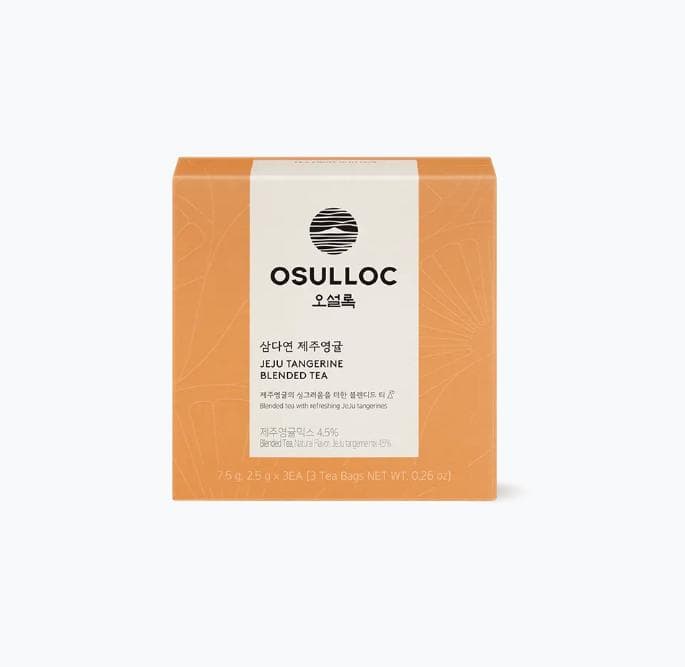 Ceai Osulloc Samdayeon Jeju Young Citrus – 3 Pliculețe, Amestec Coreean Revigorant de Citrice