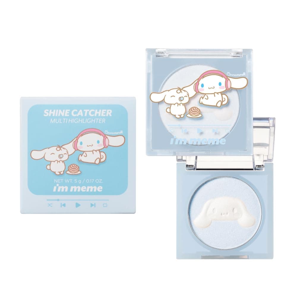 meme Highlight Oficial Cosmetice Coreene Sanrio Catcher de Strălucire 1 bucată inclusiv [i'm Store] Multi-Highlighter (Cinnamoroll (Albastru