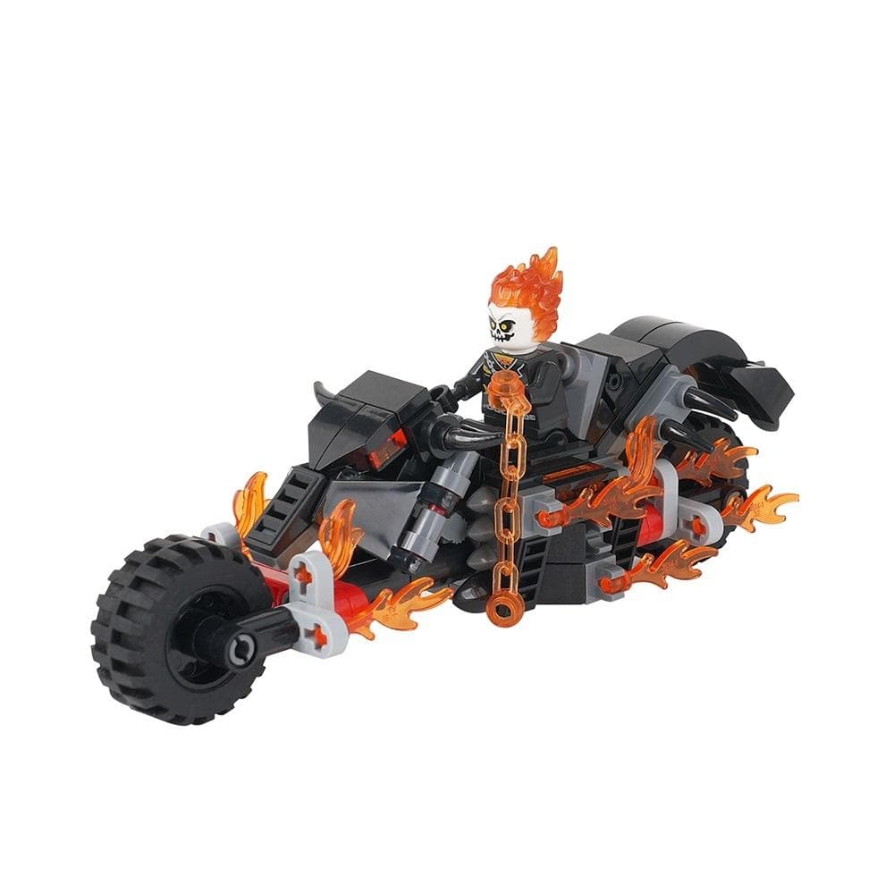 Nou Moc Ghost Rider Cu Motocicletă Blocuri de Construcție Mini Figurină de Acțiune Jucării