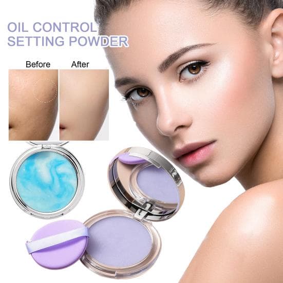 Pudră mată de levănțică 11G cu control al uleiului de puf, naturală de lungă durată, fără strălucire, femei, fete, machiaj, machiaj, pudră
