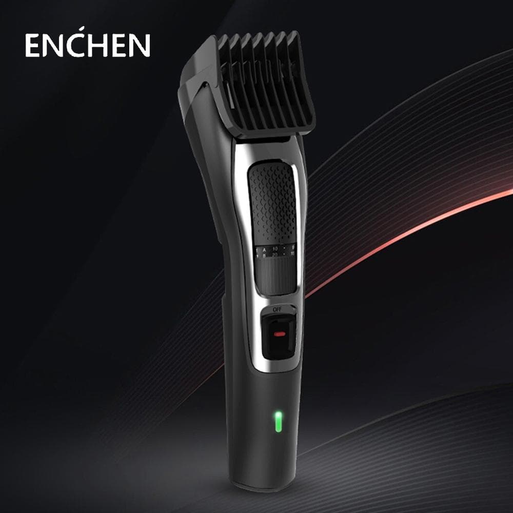 Aparat de tuns Enchen Sharp3S Aparat electric de tuns cu incarcare rapida USB pentru coafura cu zgomot redus negru