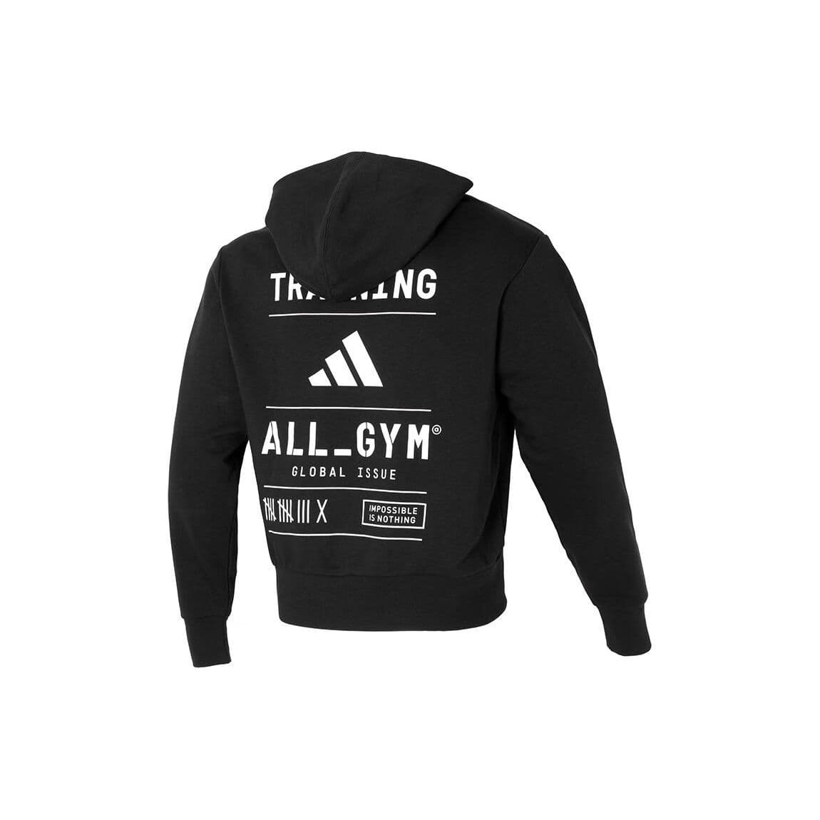 Hanorac cu Glugă adidas Categoria All-Gym Pump Cover Negru Bărbați Streetwear IS2355 cm