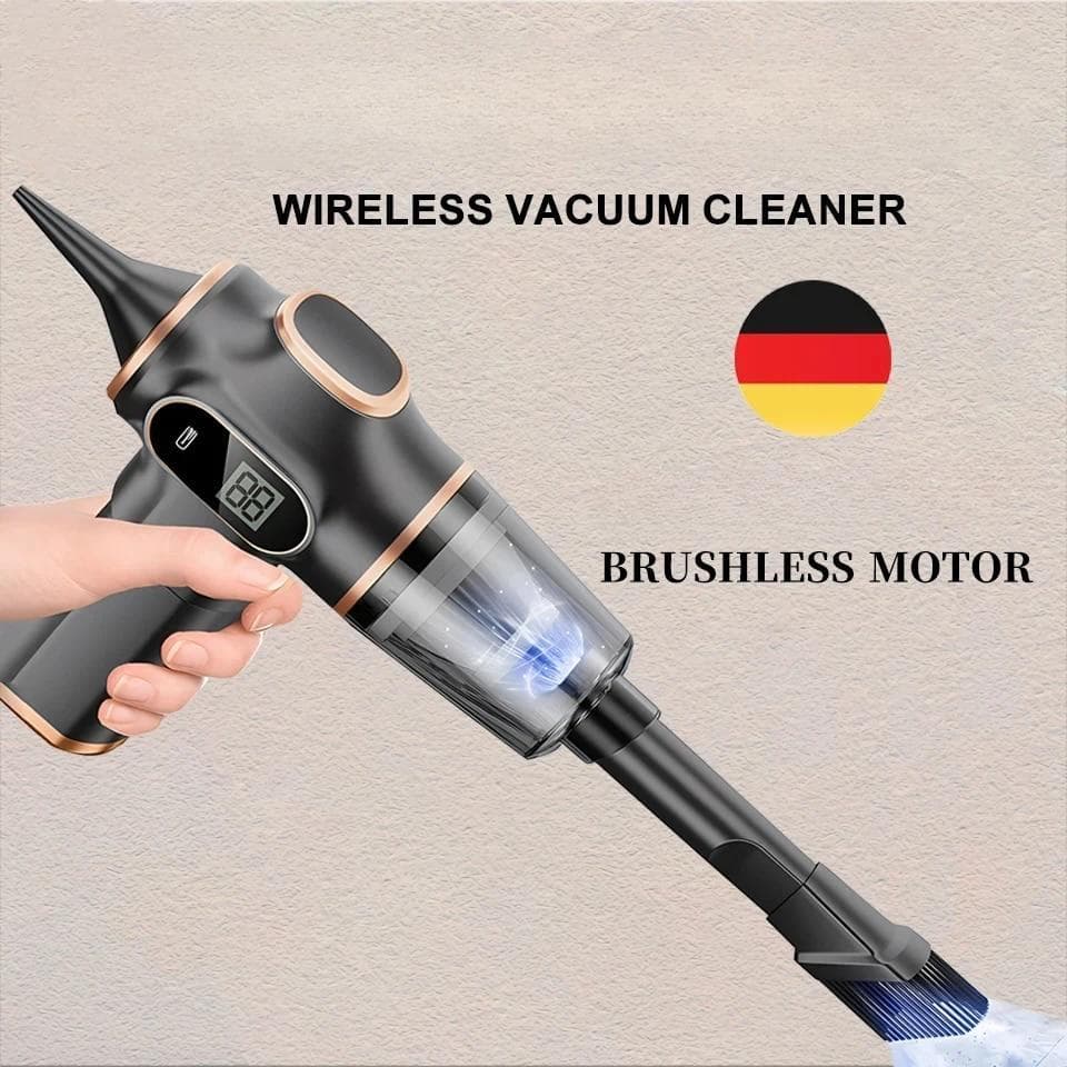 Original 9500000Pa 5 in1 Aspirator fără fir pentru automobile Aspirator robot portabil portabil pentru mașină electrocasnice albastru