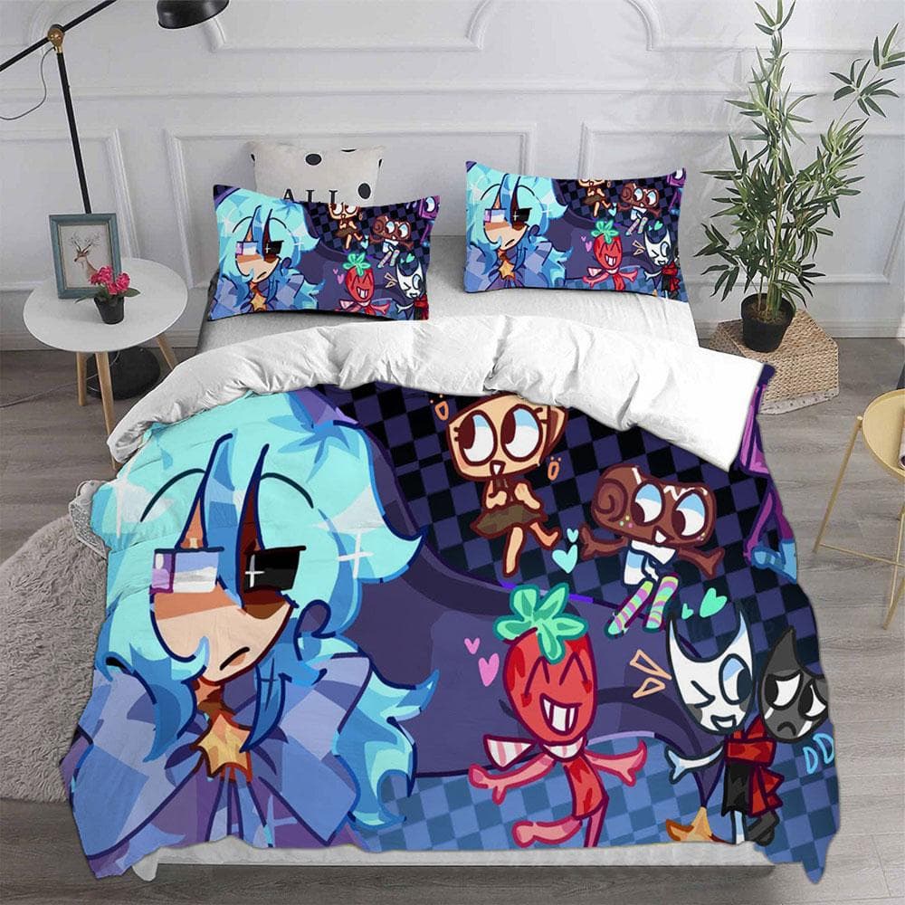 Set de așternut Dandy's World Joc Set husă pilotă imprimată 3D Cu fețe de pernă Băiat Fată Adolescenți Copii Cadou de Ziua de Naștere