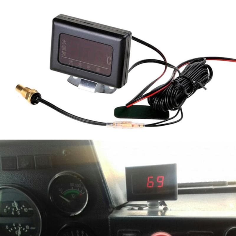 Kit digital universal de măsurare a temperaturii apei și mufă senzor pentru motorul mașinii