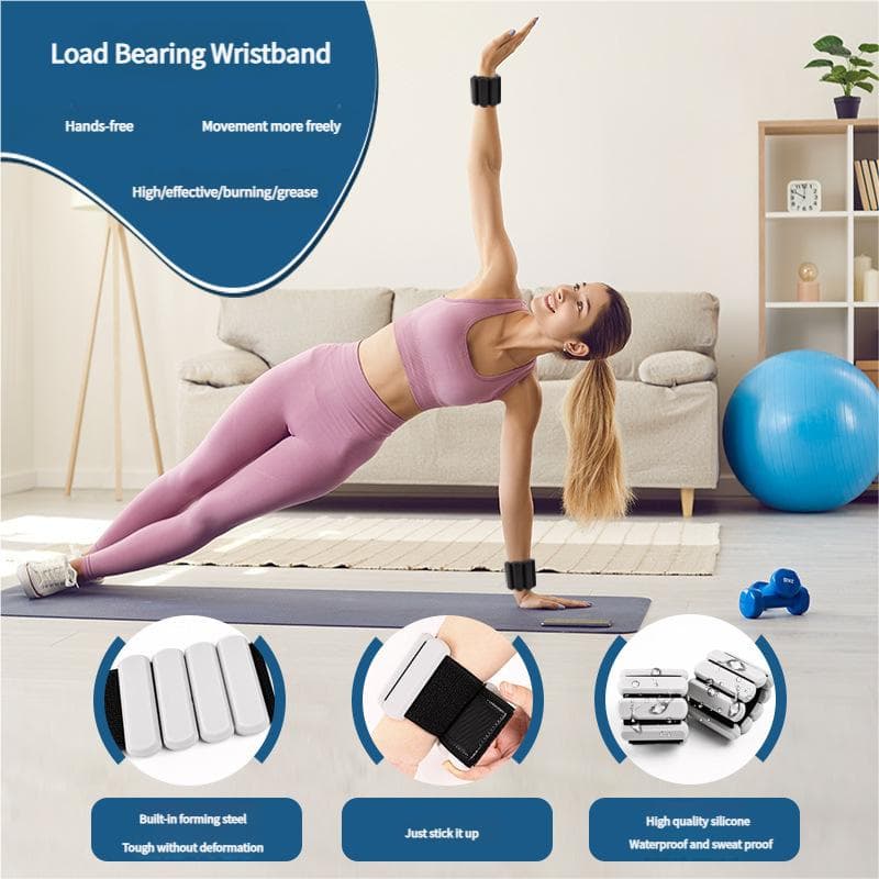 Greutăți reglabile de 2 lb pentru glezne și încheieturi, benzi din silicon rezistente la transpirație pentru antrenament de rezistență, yoga,