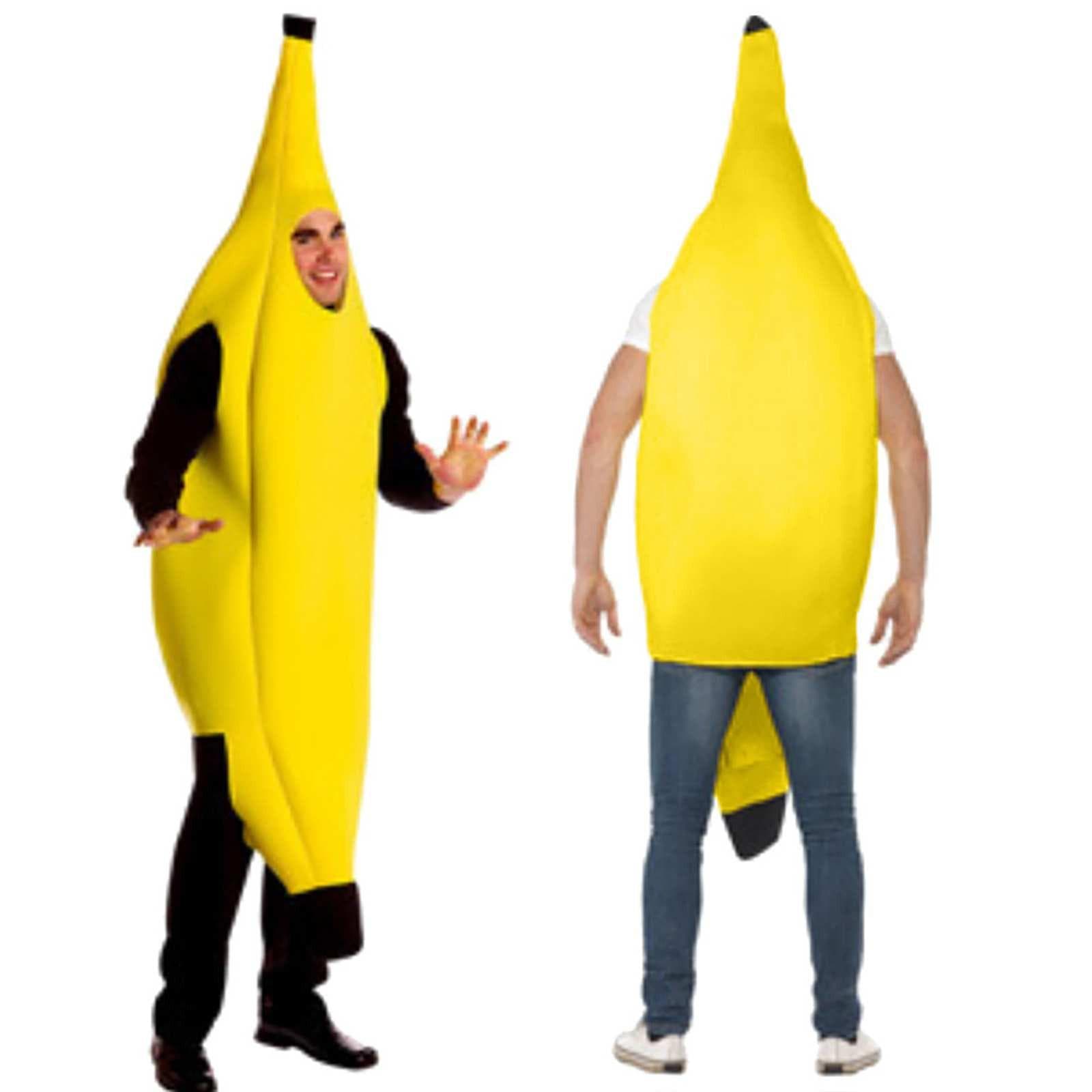 Bărbați Femei Adulti Carnaval Personaj Petrecere Bar Scena Noutate Banana Dance Cost Top cm galben