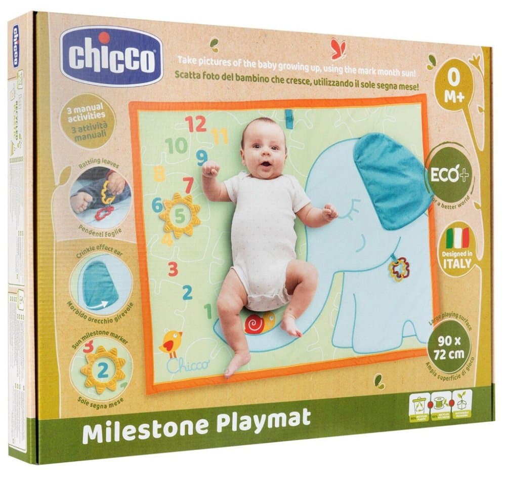 CHICCO Milestone pătură cu activități 0m+