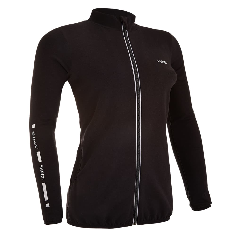 Hanorac de damă cu fermoar smyk Outlast® - negru XL