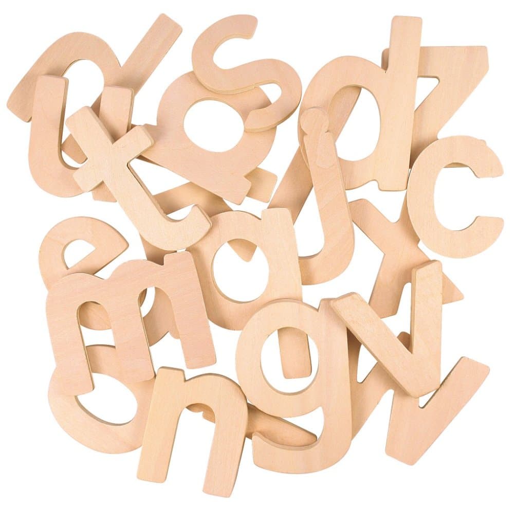 Bigjigs Toys Alfabet din lemn litere mici