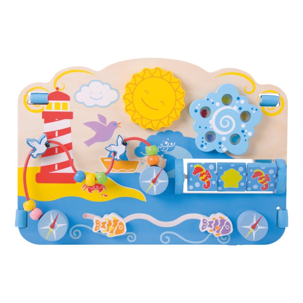 Bigjigs Baby Placă motrică din lemn mare