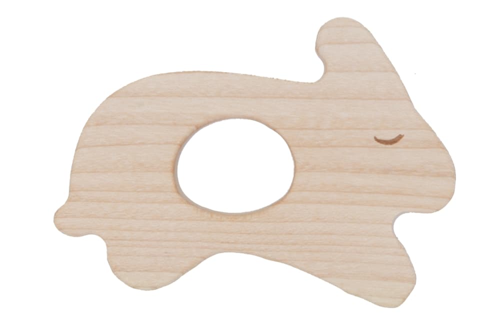 Wooden Story Inel pentru dentiție – Iepuraș