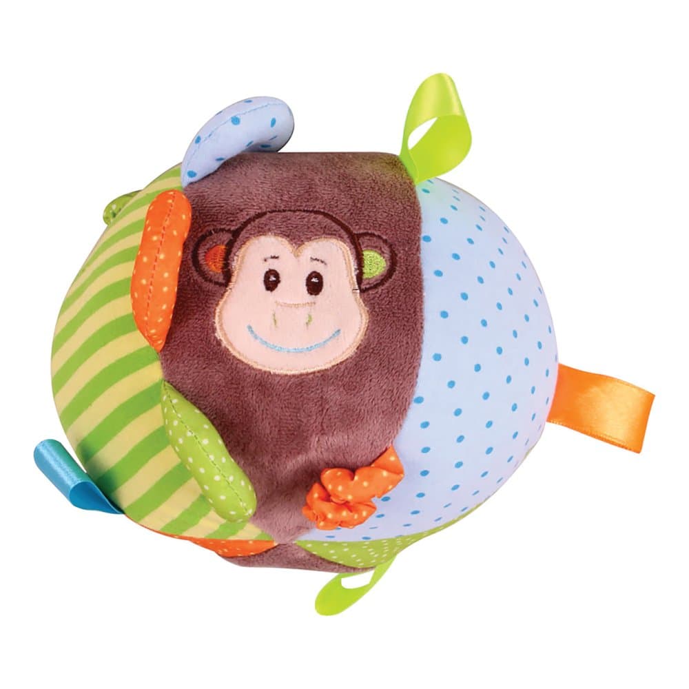 Bigjigs Baby Minge activă textilă Cheeky cu maimuță