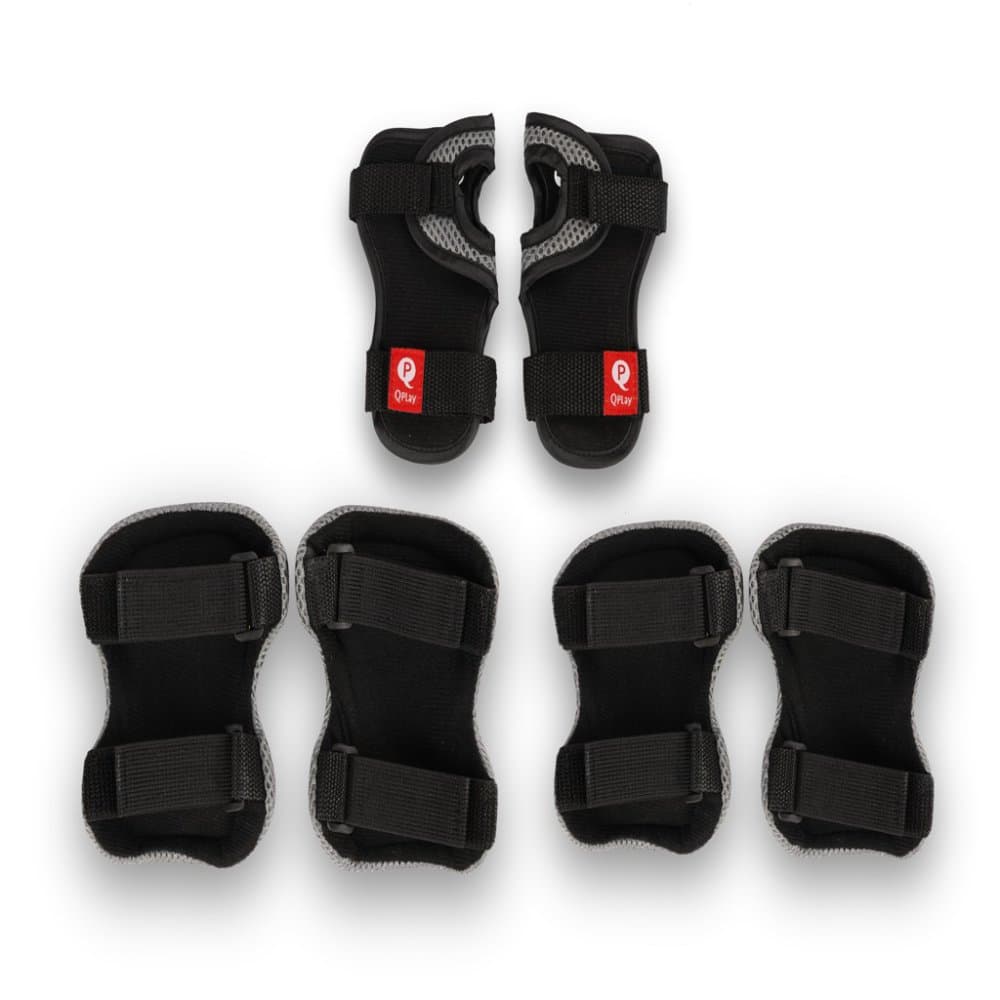 QPLAY Protecții pentru copii Black, mărimea S, vârsta 3-5 ani