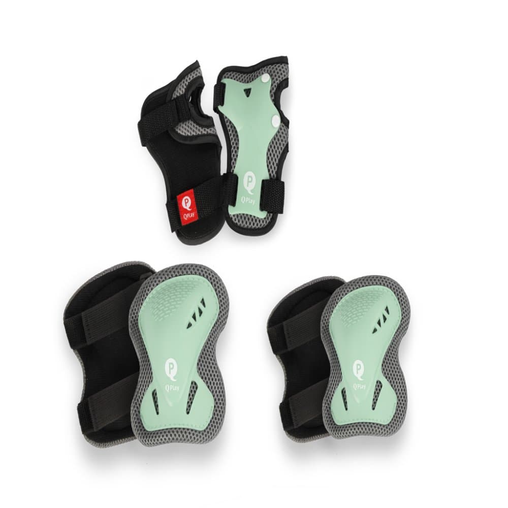 QPLAY Protecții pentru copii Jade Green, mărimea S, vârsta 3-5 ani