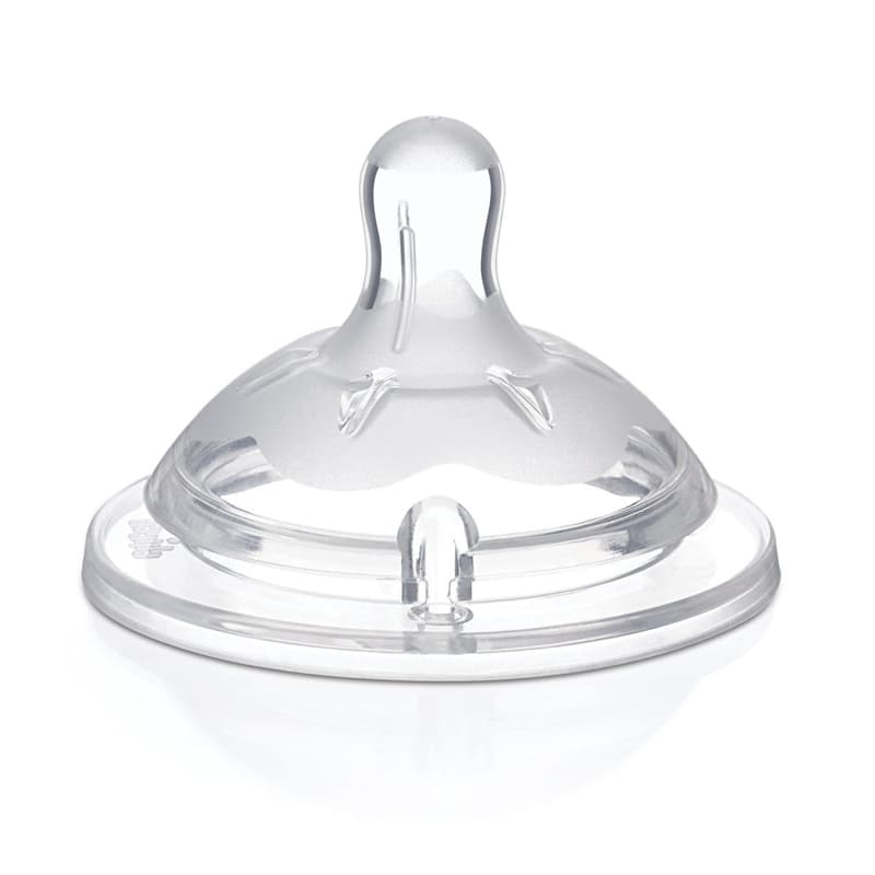 CHICCO Biberon tetină Natural Feeling silicon debit reglabil 4m+ 2 buc