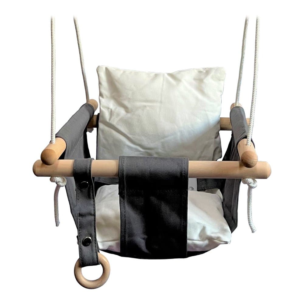 2Kids Toys Balansoar textil pentru copii, 100% bumbac, alb-negru