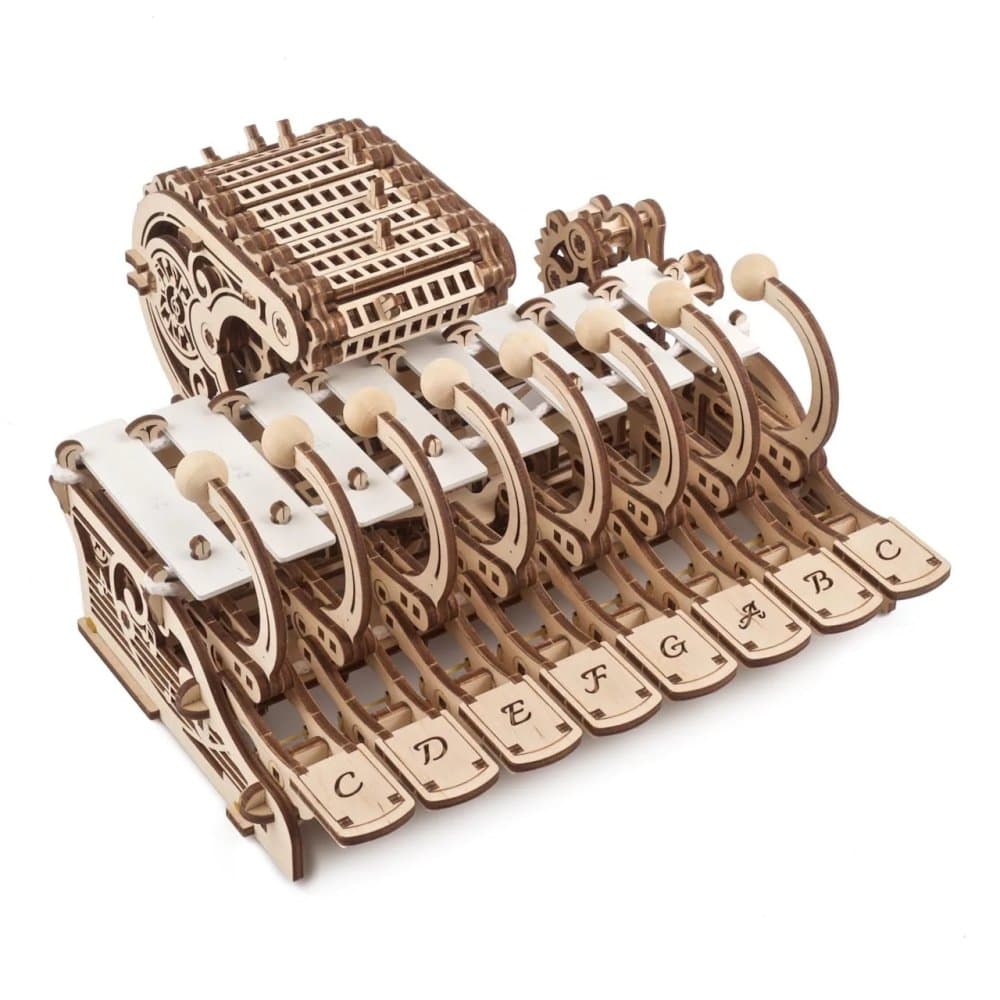 Ugears Puzzle mecanic 3D din lemn - Celesta programabilă