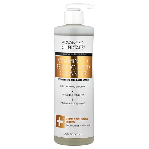 Advanced Clinicals, Vitamin C + Ferulic Acid Cleanser, 11.75 fl oz (347 ml)