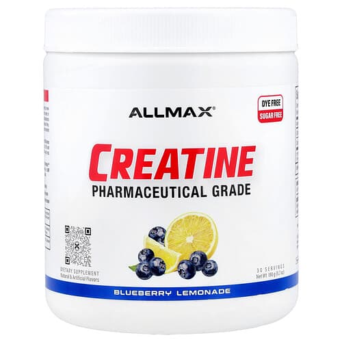 ALLMAX, Creatine, Pharmaceutical Grade, Blueberry Lemonade, 6.7 oz (190 g)