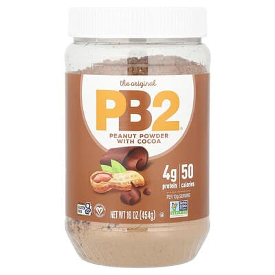 PB2 Foods, Pudră de unt de arahide cu cacao, 454 g