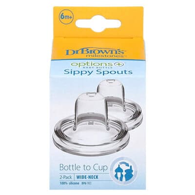 Dr. Brown's, Biberon Options+™, tetine tip cană pentru sorbit, 6 luni+