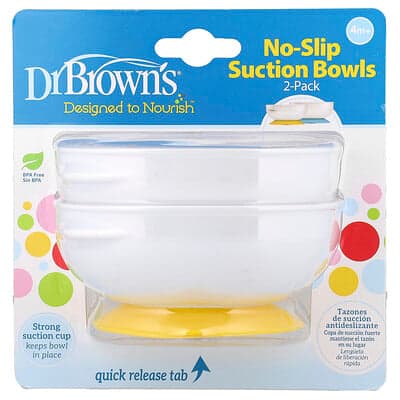 Dr. Brown's, Boluri de aspirație anti-alunecare, 4 luni +, 2 pachete