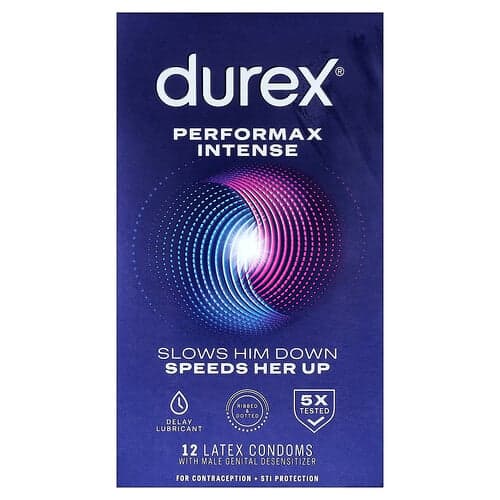 Durex, Performax Intense, Regular fit, 12 prezervative din latex