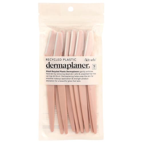 Kitsch, Dermaplaner din plastic reciclat, teracotă, 12 dinte