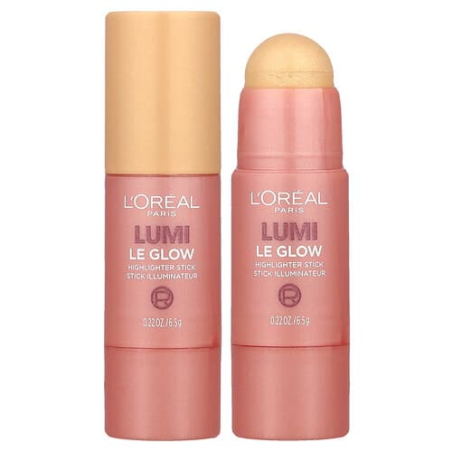 L'Oréal, Lumi, Le Glow Highlighter Stick, 635 Glowy Golden Couture, 0,22 oz (6,5 g)