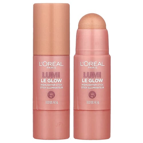L'Oréal, Lumi, Le Glow Highlighter Stick, 640 Glowy Sparkling Rosé, 0.22 oz (6.5 g)
