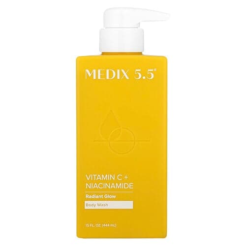 Medix 5.5, Gel de spălat pentru corp, strălucire radiantă, vitamina C + niacinamidă, 15 fl oz (444 ml)